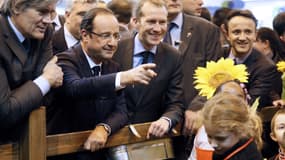 François Hollande au Salon de l'Agriculture 2012 en compagnie de son ministre de l'Agriculture Stéphane Le Foll