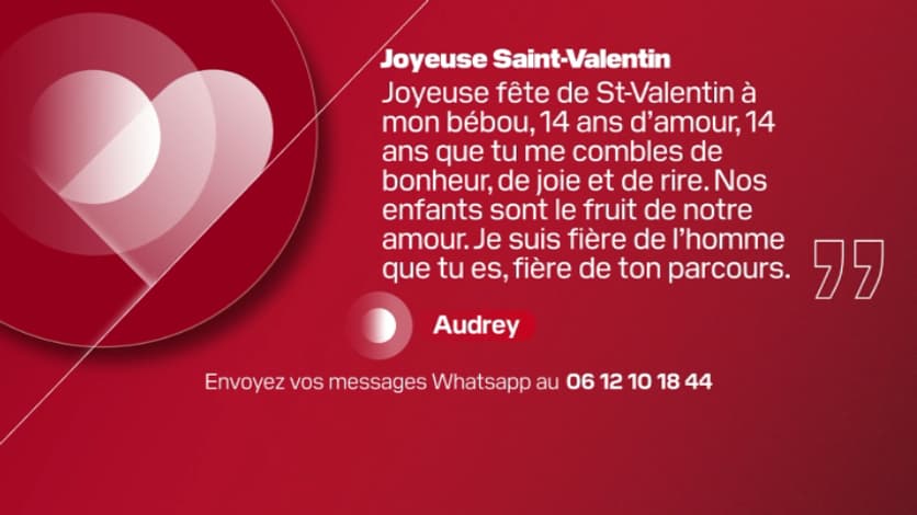 Message de Saint-Valentin, BFM Marseille Provence