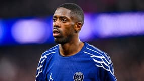 Ousmane Dembélé lors d'Aston Villa-PSG, le 15 avril 2025
