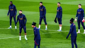 Les joueurs du PSG à l'entraînement le 23 novembre 2023