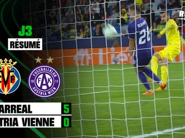 Résumé :  Villarreal 5-0 Austria Vienne - Conference League  (J3)