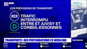 Ile-de-France: des perturbations dans les transports ce week-end