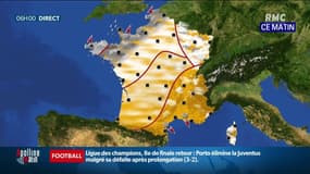 La météo du mercredi 10 mars 2021: nuages en général et pluies dans le Nord-Ouest