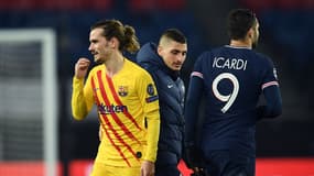 Antoine Girezmann et Mauro Icardi lors de PSG-Barça