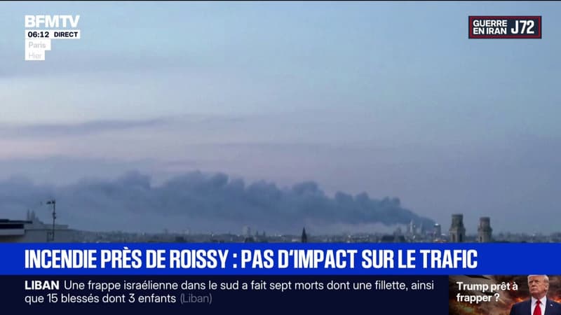 Un incendie s’est déclaré ce samedi soir près de l’aéroport Roissy-Paris Charles de Gaulle