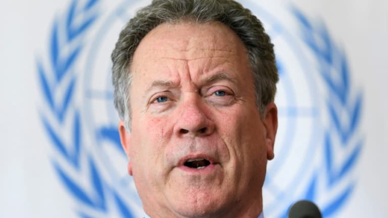 Le responsable du Programme alimentaire mondial (PAM), David Beasley, le 15 mai 2017, dont l'organisation a reçu le Nobel de la Paix. (Photo d'illustration)