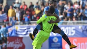 Alvaro Pereira et Fernando Muslera