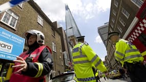 The Shard, l'immeuble de 310 mètres de haut évacué à Londres le 5 juin 2014.