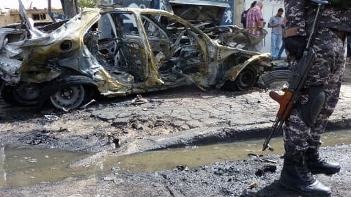 Une voiture explosée au centre de Bagdad