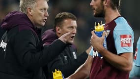 Andy Carroll et David Moyes