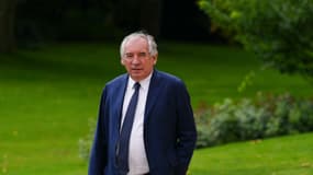 Le patron du Modem François Bayrou au palais de l'Élysée, à Paris, le 23 août 2024.