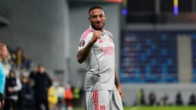 Corentin Tolisso avec l'OL face au Maccabi, le 27 novembre 2025.