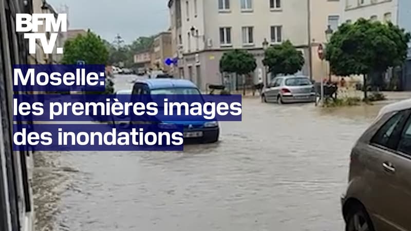 Regarder la vidéo Moselle: les premières images des inondations