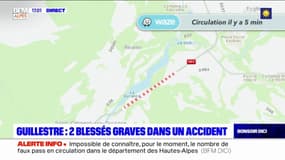 Guillestre: deux blessés graves dans un accident de la route