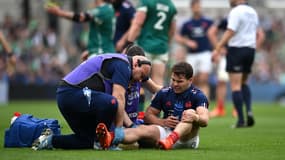 Antoine Dupont blessé lors d'Irlande-France, le 8 mars 2025.
