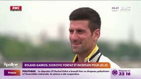 Roland-Garros : Djokovic forfait et incertain pour les JO