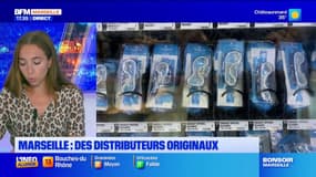 Produits dérivés de l'OM, chambres à air... Des distributeurs peu communs à Marseille