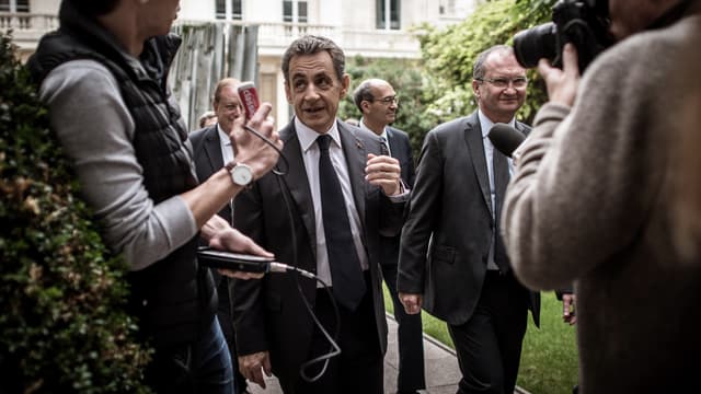Nicolas Sarkozy à Paris le 25 octobre 2017.
