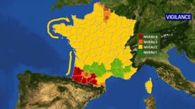 La vigilance de Météo-France le 9 janvier 2021 