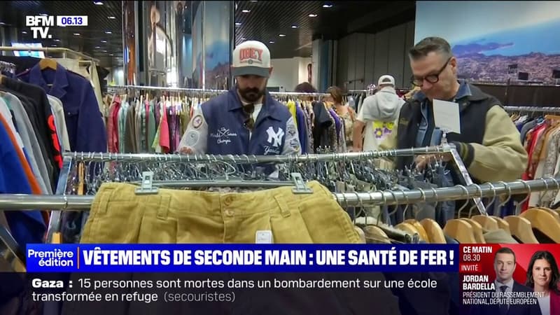 La vente de vêtements de seconde main est toujours aussi populaire en France