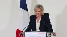 Élections européennes: "Même si je ne suis pas moi-même candidate, vous me trouverez impliquée dans ce combat", affirme Marine Le Pen