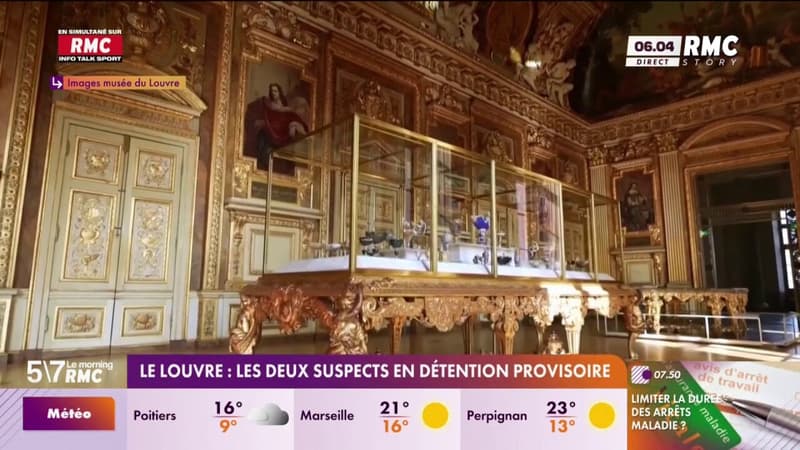 Cambriolage du Louvre: les deux suspects en détention provisoire