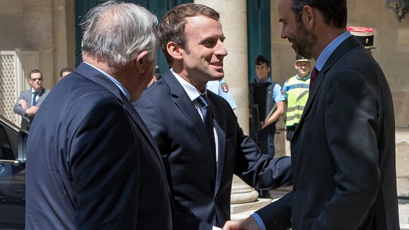 Le Premier ministre Edouard Philippe et le président de la République Emmanuel Macron, le 17 juillet 2017. 