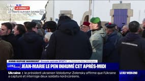 Obsèques de Jean-Marie Le Pen: un public hétéroclite présent devant l'église