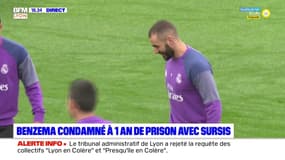 Benzema condamné à 1 an de prison avec sursis