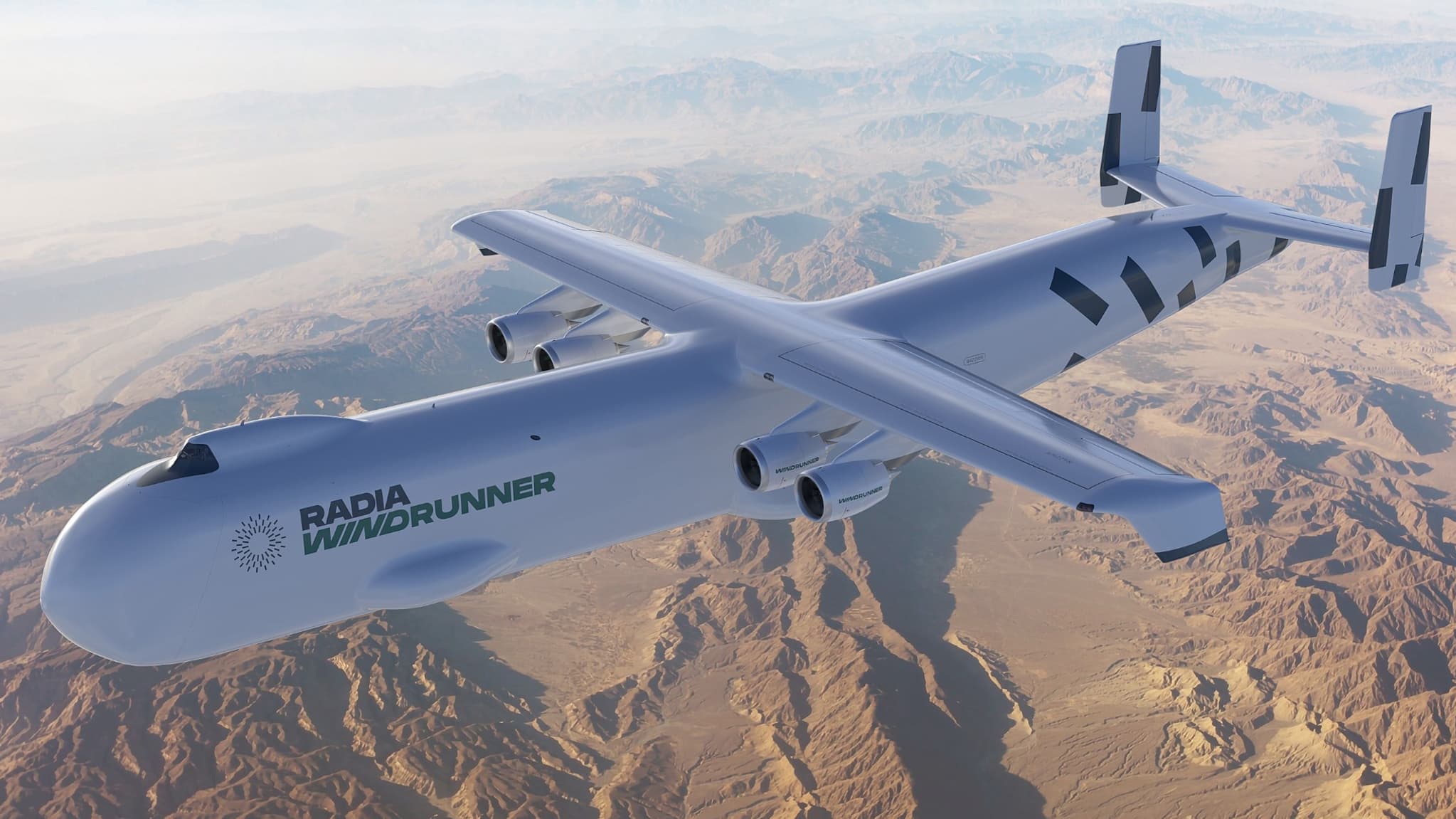 L'avion cargo WindRunner de radia (rendu 3D)