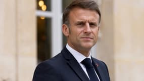 Le président Emmanuel Macron le 20 juin 2024 au palais de l'Elysée