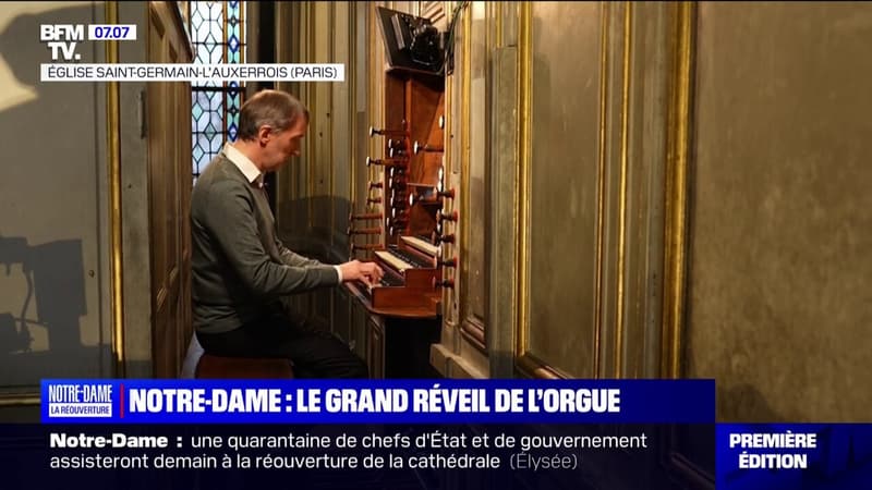 Notre-Dame: Olivier Latry, organiste, va réveiller les quelques 8.000 tuyaux de l'orgue lors de la réouverture de la cathédrale ce samedi