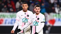 Kylian Mbappé et Marco Verratti avec le PSG