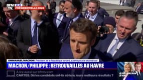 "Je parle à tous les citoyens et je veux convaincre chacun": Emmanuel Macron est arrivé au Havre où il doit parler écologie
