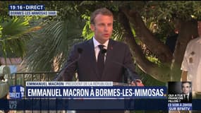 Bormes-les-Mimosas: Le discours d'Emmanuel Macron