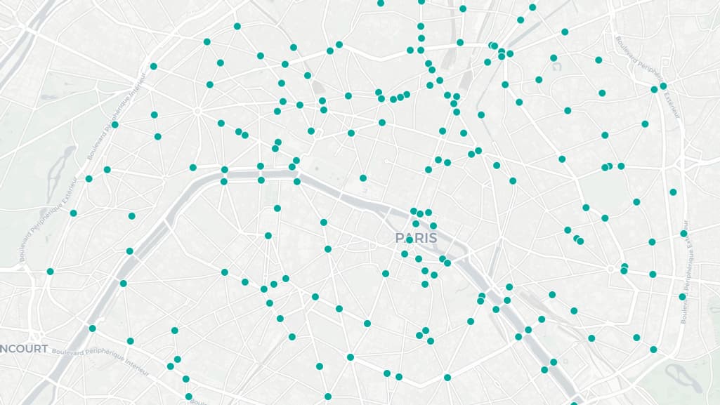 Une carte listant les carrefours les plus dangereux de Paris dans chaque arrondissement. Une carte listant les carrefours les plus dangereux de Paris dans chaque arrondissement.
