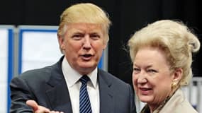 Donald Trump et sa sœur Maryanne Trump Barry, ici à New York (États-Unis) en 2008.