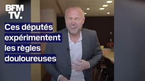  "Ah, la vache!": ces députés expérimentent les règles douloureuses grâce à un simulateur  
