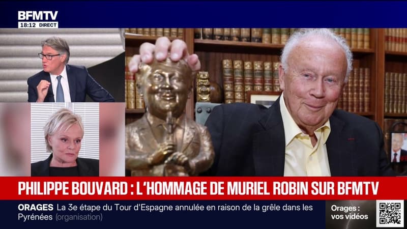 "Il avait le goût du grand public": Muriel Robin, humoriste et comédienne, rend hommage à Philippe Bouvard sur BFMTV