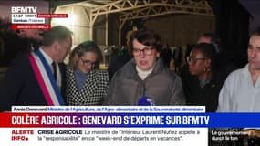 Annie Genevard évoque des "échanges nourris et francs" avec les syndicats agricoles 