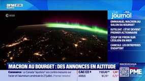 Macron au Bourget : des annonces en altitude