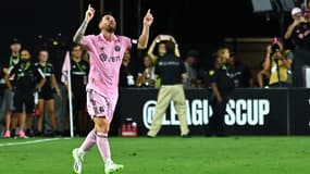 Lionel Messi buteur lors de sa première avec l'Inter Miami, le 21 juillet 2023.