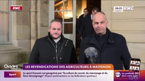 Les revendications des agriculteurs à Matignon