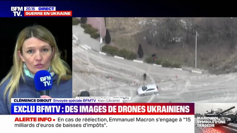 DOCUMENT BFMTV - Un volontaire de l'armée ukrainienne révèle des images prises par drone et dénonce un crime de guerre
