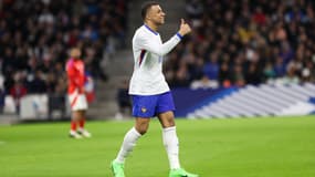 Kylian Mbappé lors du match amical de la France contre le Chili, le 26/03/2024