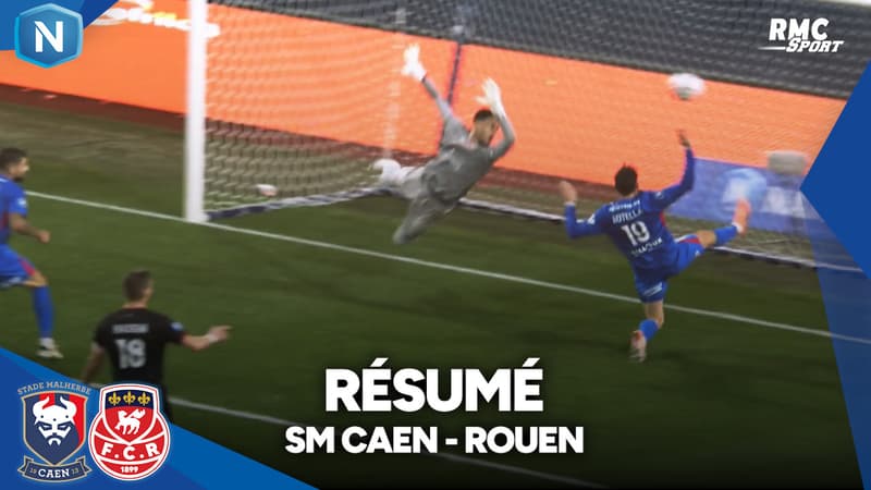 RÃ©sumÃ© : Un derby normand fÃ©roce entre Caen et Rouen ! (National)