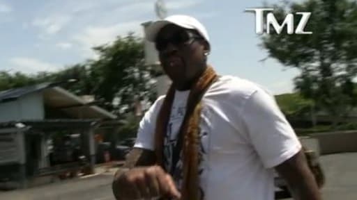 Dennis Rodman dans les rues de Los Angeles