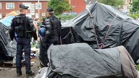 Evacuation d'un camp de migrants à Calais, le 28 mai dernier (photo d'illustration).