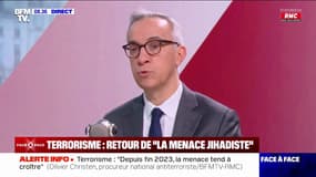 Le procureur national antiterroriste Olivier Christen alerte sur "la propagande massive qui est diffusée par les organisations internationales" terroristes