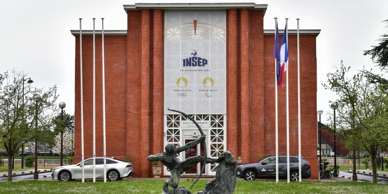 Les locaux de l'Insep, le 5 avril 2024